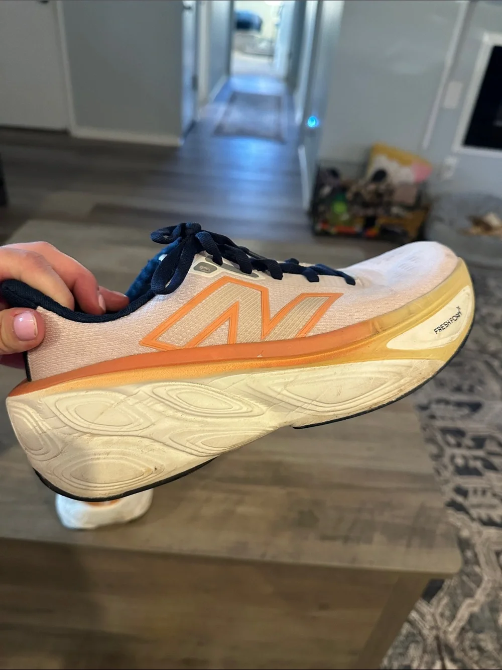 New Balance Pink & Navy Athletic Running Shoes